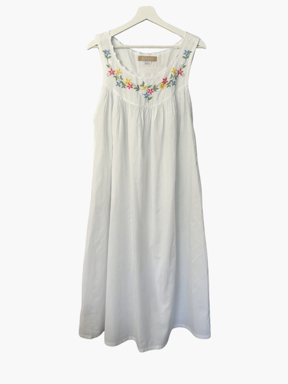Maison d’Haiti Garland Nightgown- Size P-100% Cotton